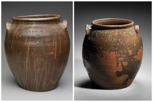 David Drake "Poem Jar" and "Signed Jar" art